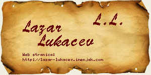 Lazar Lukačev vizit kartica
